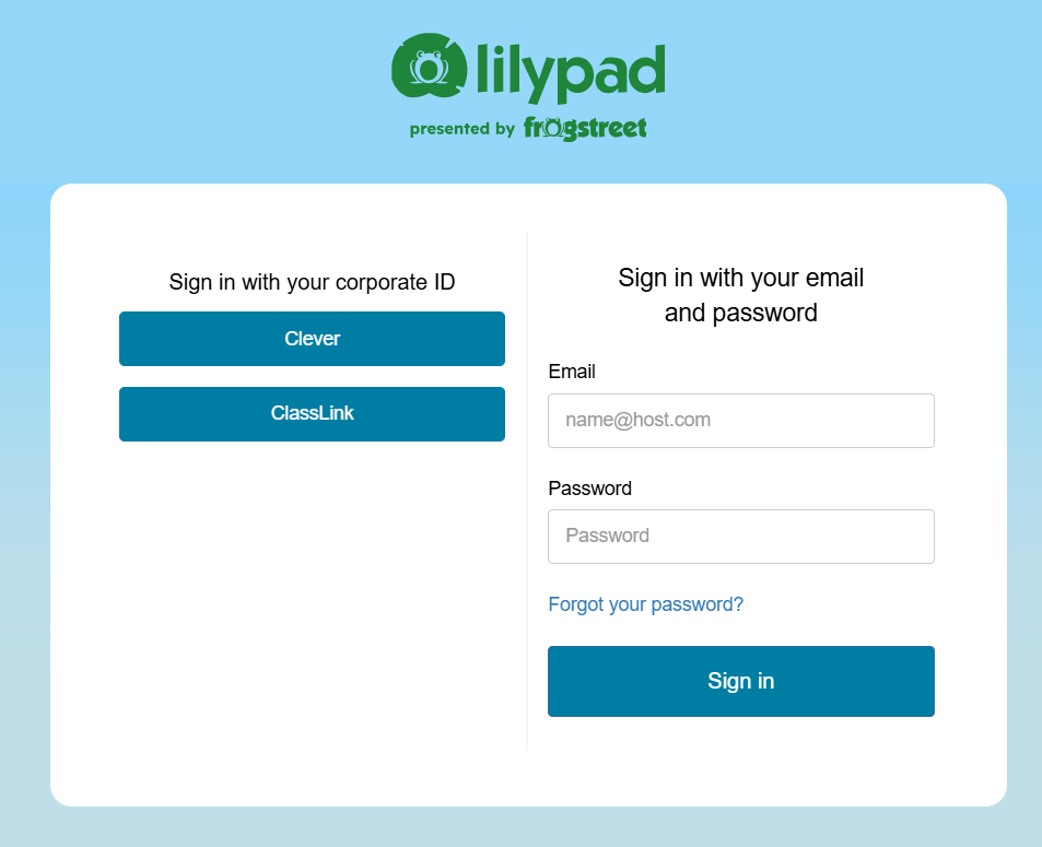 Lilypad: Account Access