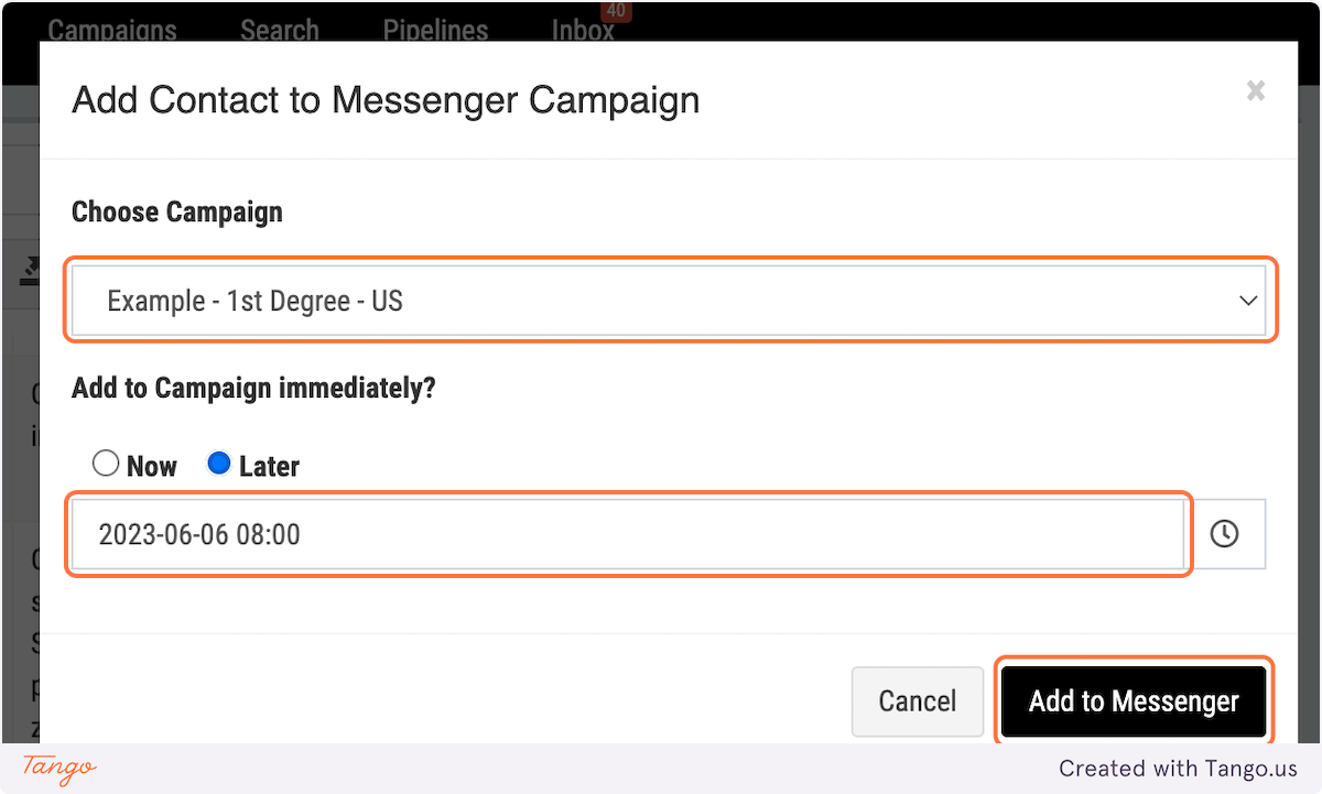 Messenger Campaigns