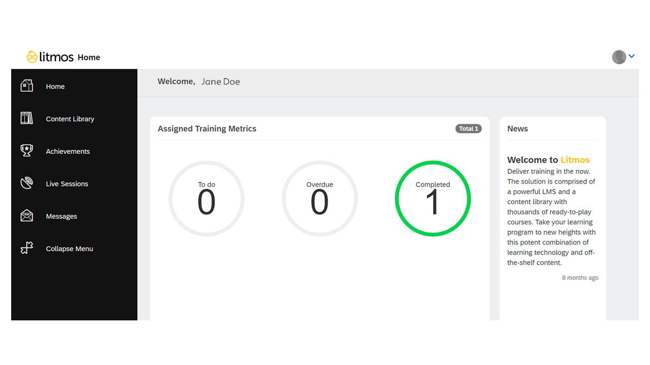 Screenshot of the SANS training platform dashboard and menu.