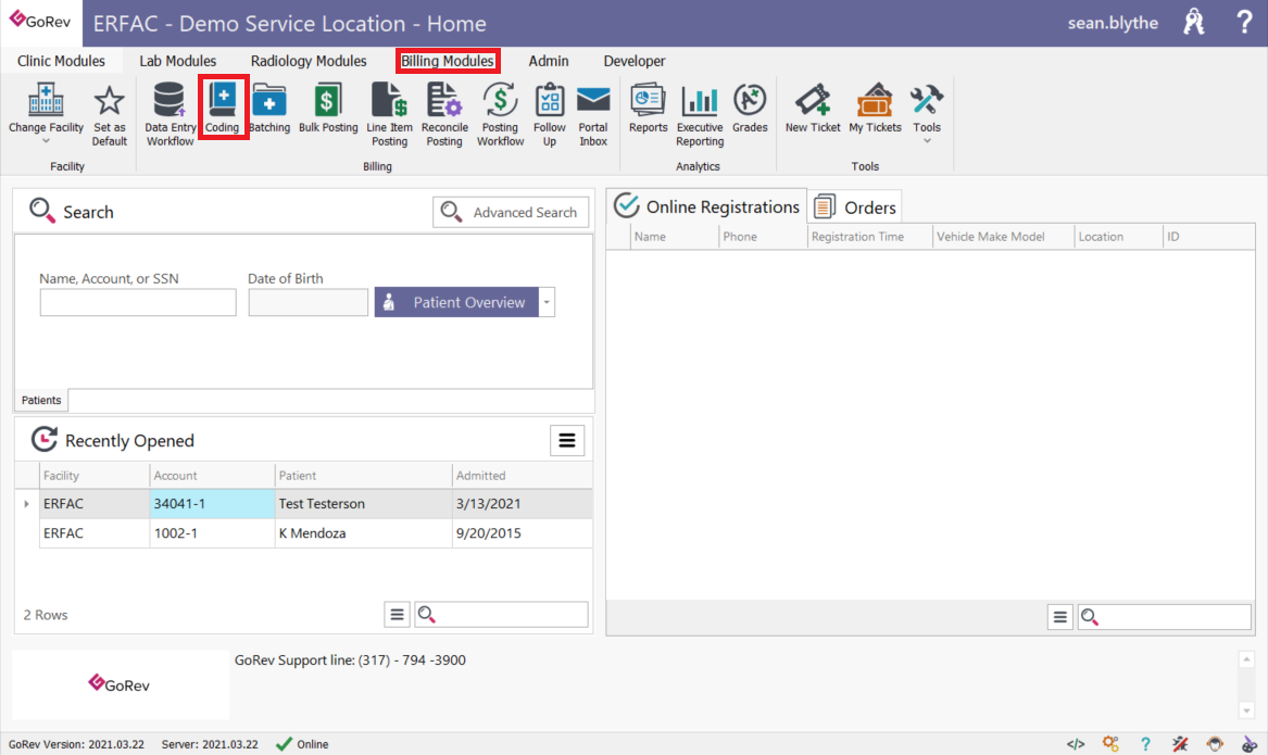 Added specimen ID(s) to the coding bucket data grid if the