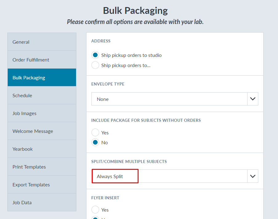 How to - Splitting Packages for Subjects [Captura: Workflow]