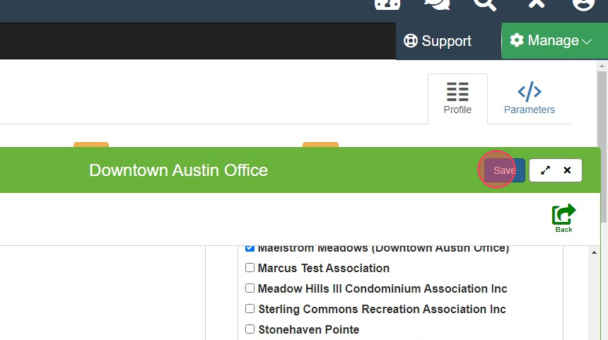 Screenshot of: Click 