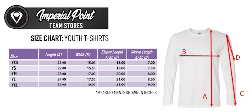 Team Store Size Chart - Dri Fit Shirts | Guru