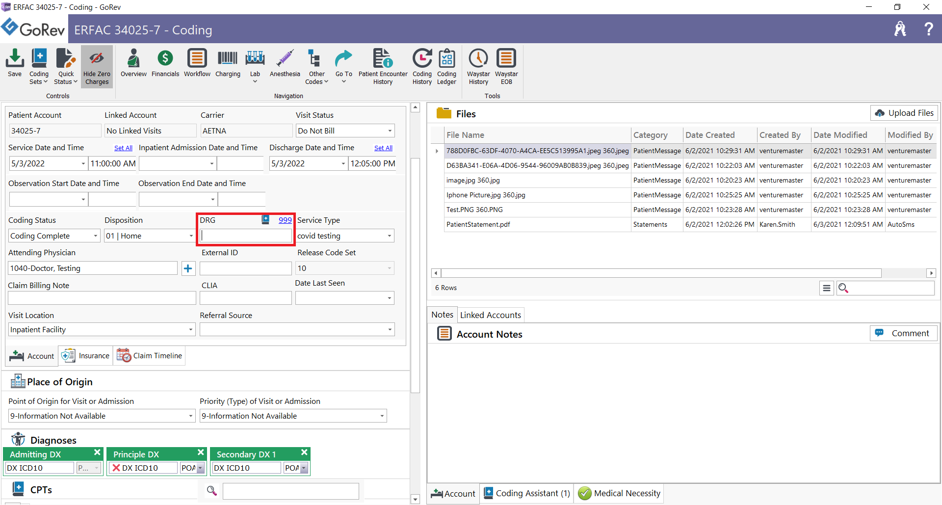 ms drg assignment reports select services