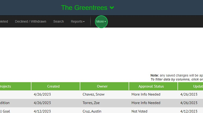 Screenshot of: Click 