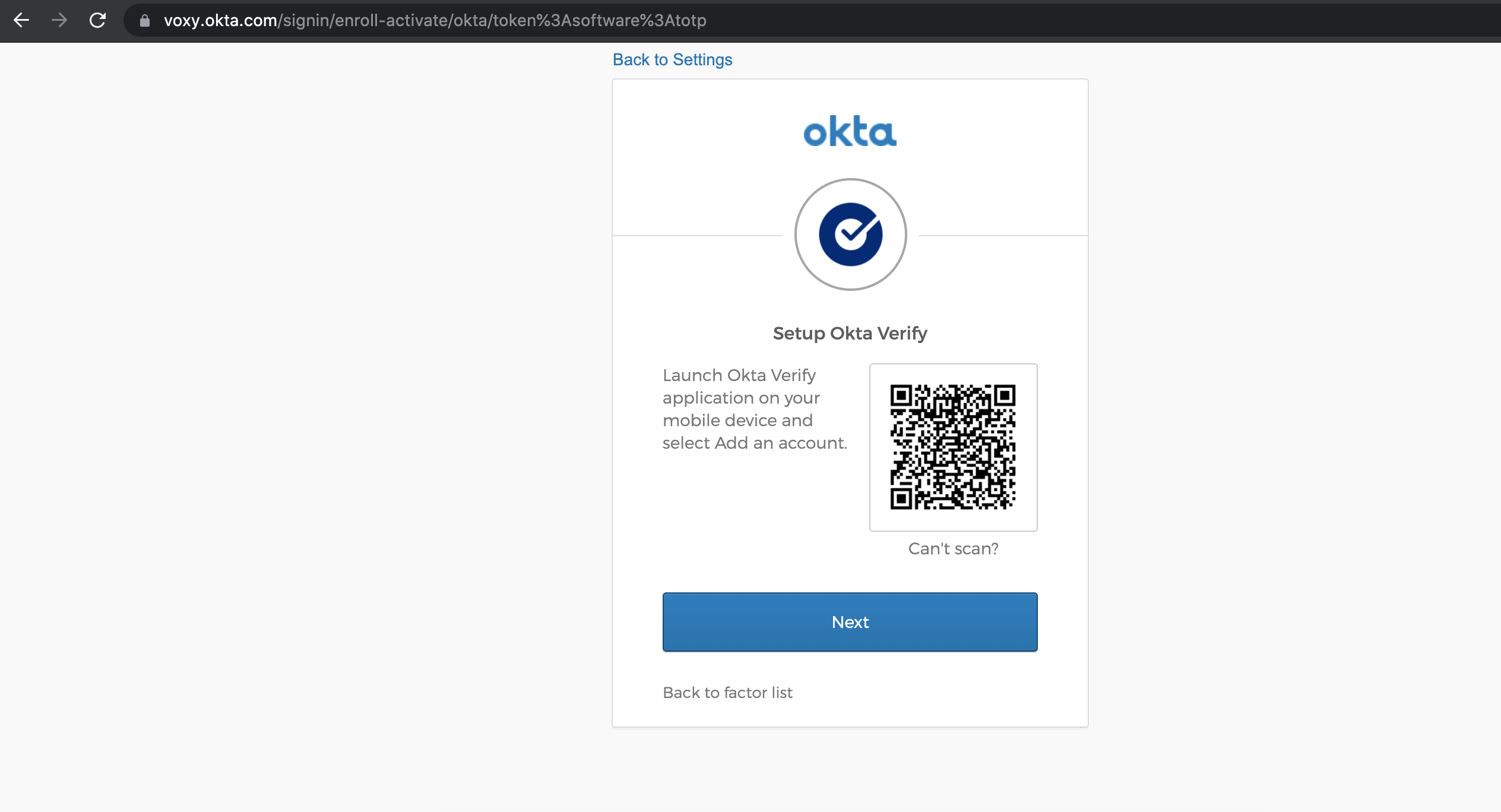 Configure Okta Verify on iOS or Android device | Guru