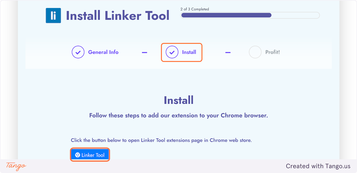 Click on  Linker Tool