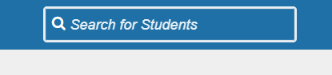 The search bar for students in Starfish