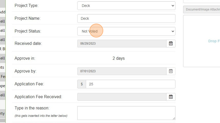 Screenshot of: After you select the project, it should also reflect the number of days that this project should be completed by, for this example is 2 days.