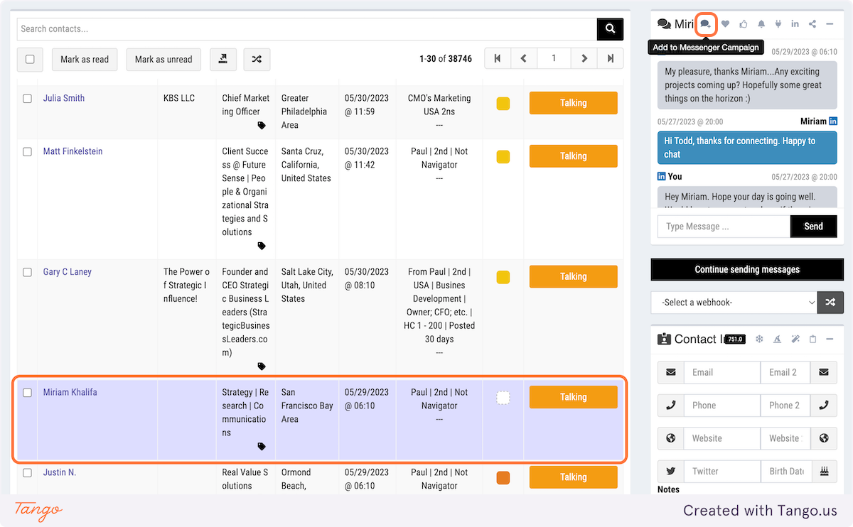 Messenger Campaigns