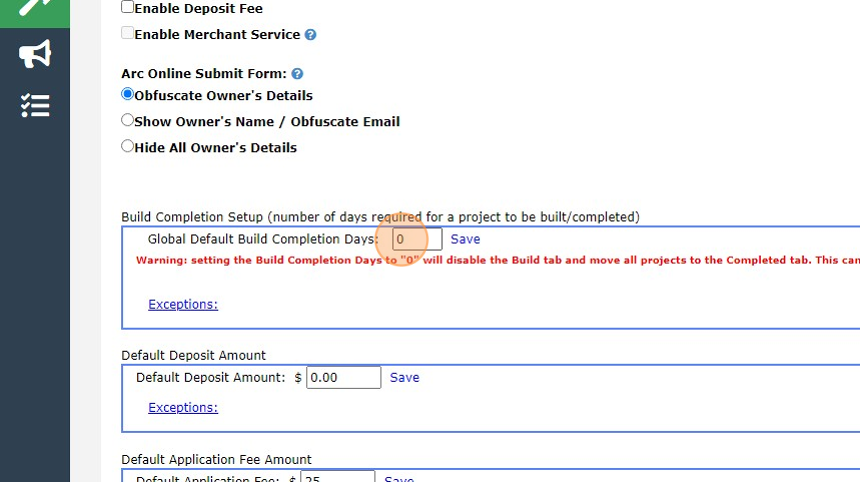 Screenshot of: To remove the Build tab, Type 