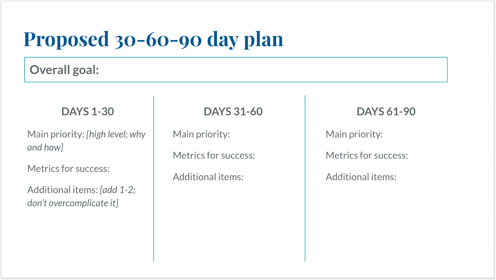 22 22 22 Day Plan Template Word