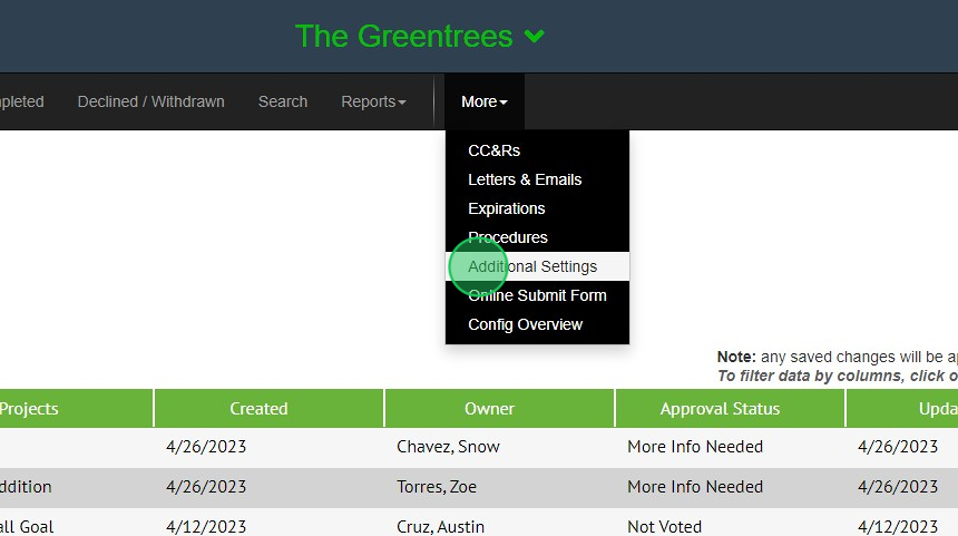 Screenshot of: Click 