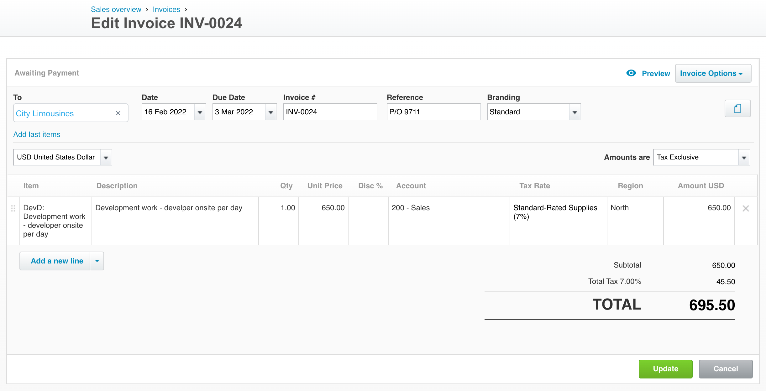 Xero invoice your customers guru