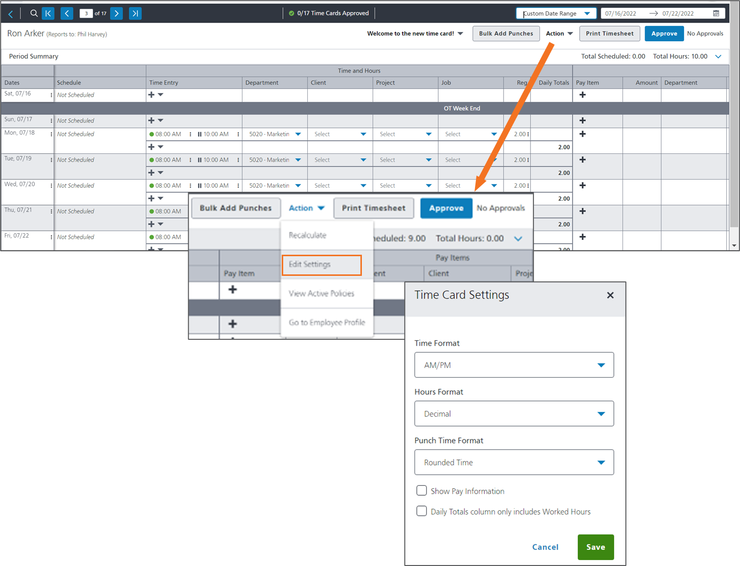 timecard-navigation-and-settings-guru